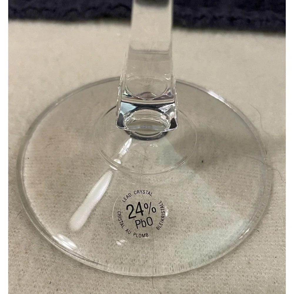 HARLEY DAVIDSON CHAMPAGNE FLUTE Blown & Etched Lead Crystal, 9 1/2